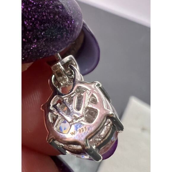 NEW Charles Winston CZ Sterling Silver Earrings 10.16ctw - Picture 7 of 11